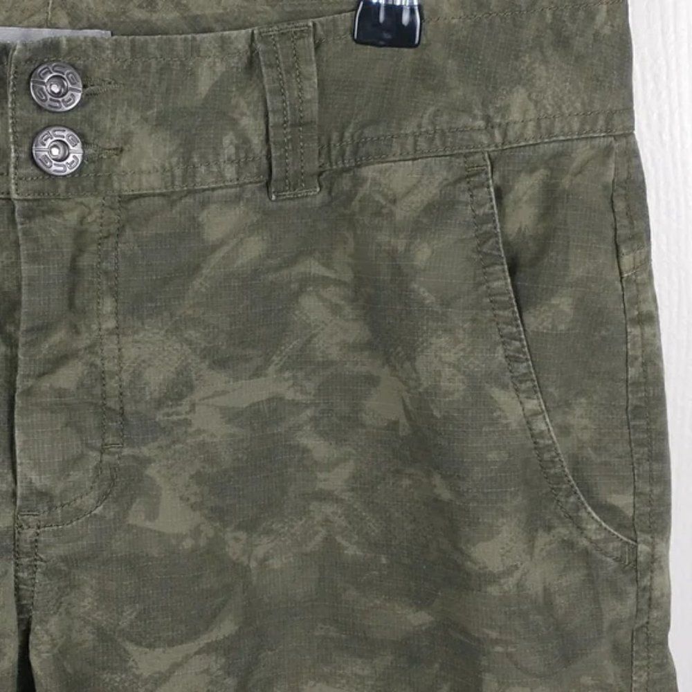 Nike ACG Capri Pants Size 8 Green Camo Cargo Hiking Athletic * - Picture 7 of 14